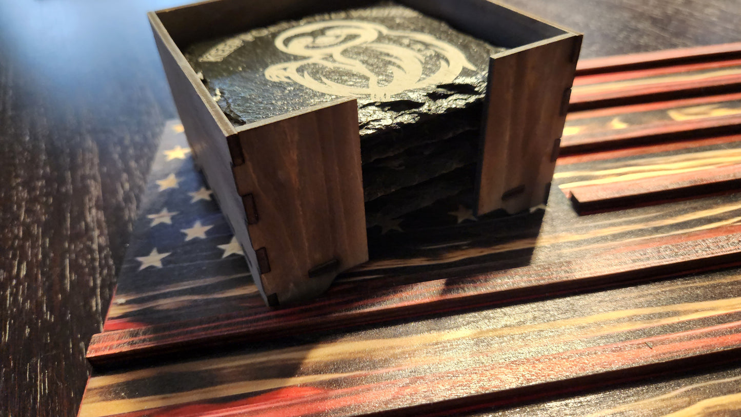 KEEP PORTLAND WEIRD SLATE COASTERS