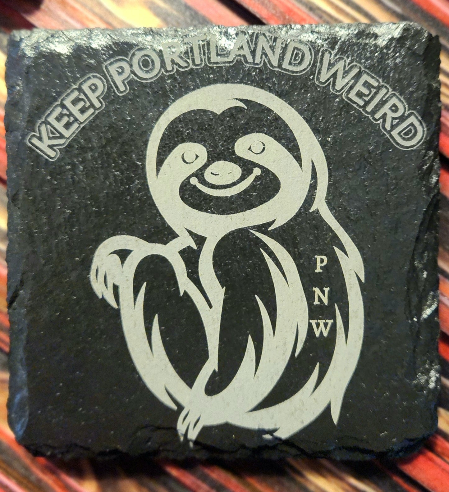 KEEP PORTLAND WEIRD SLATE COASTERS